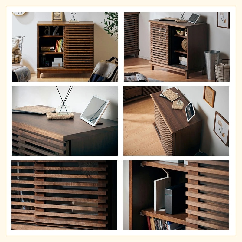 アナザー 80キャビネット(スライド扉) サイドボード 幅80 日本製