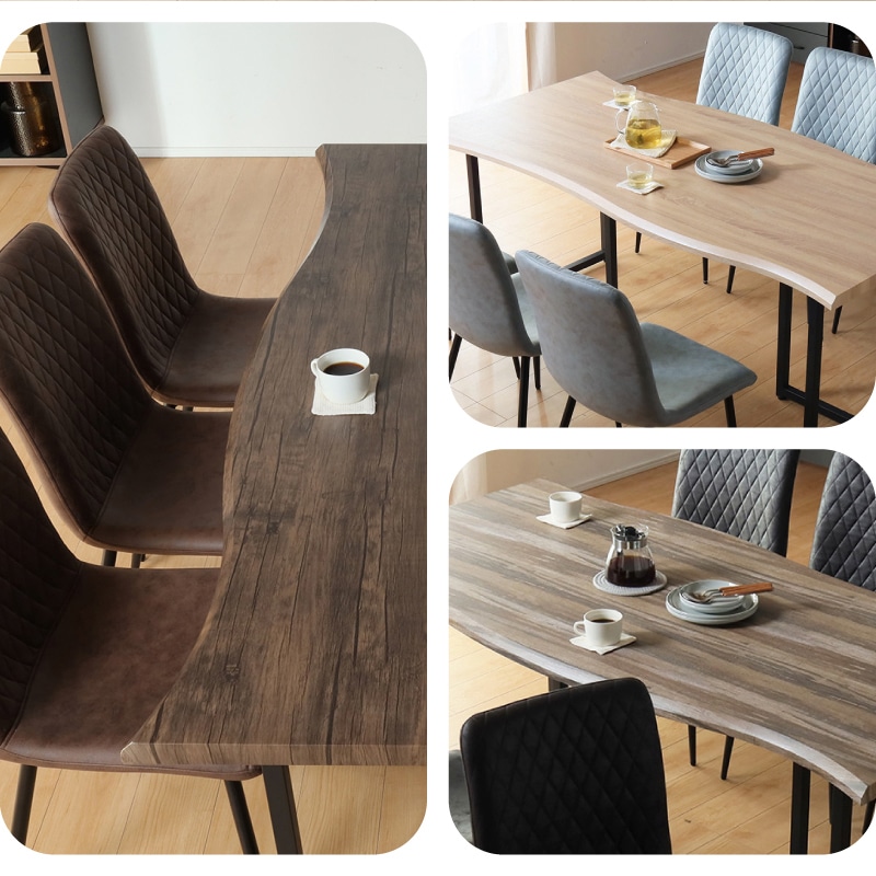 ダイニングテーブルセット サージ 180テーブル&リゼ チェア 7点セット