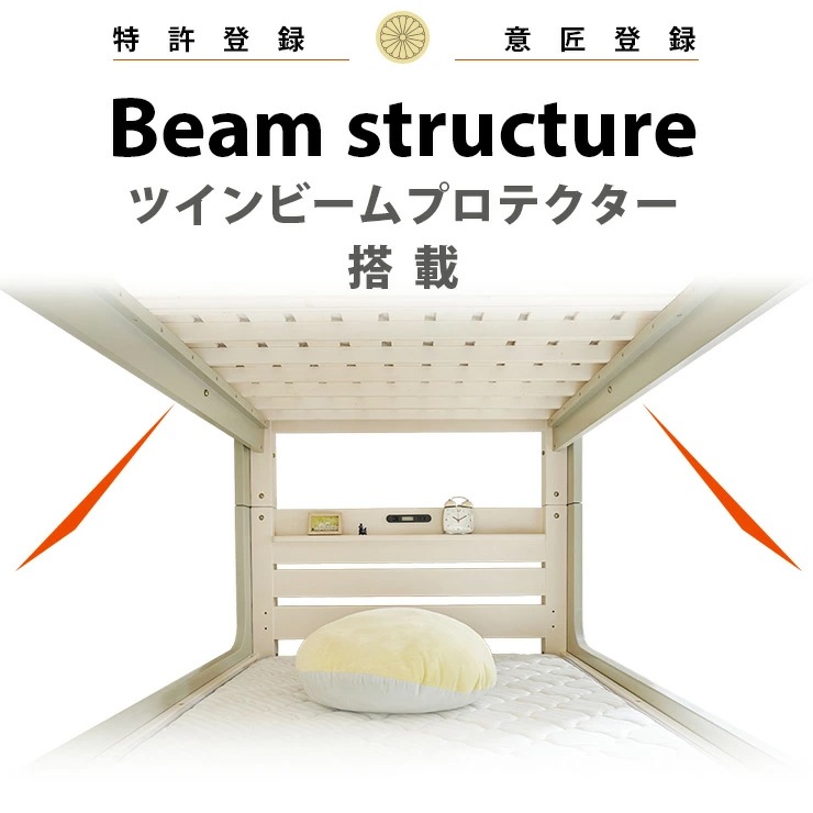 2段ベッド コロニー+薄型COZY 2枚