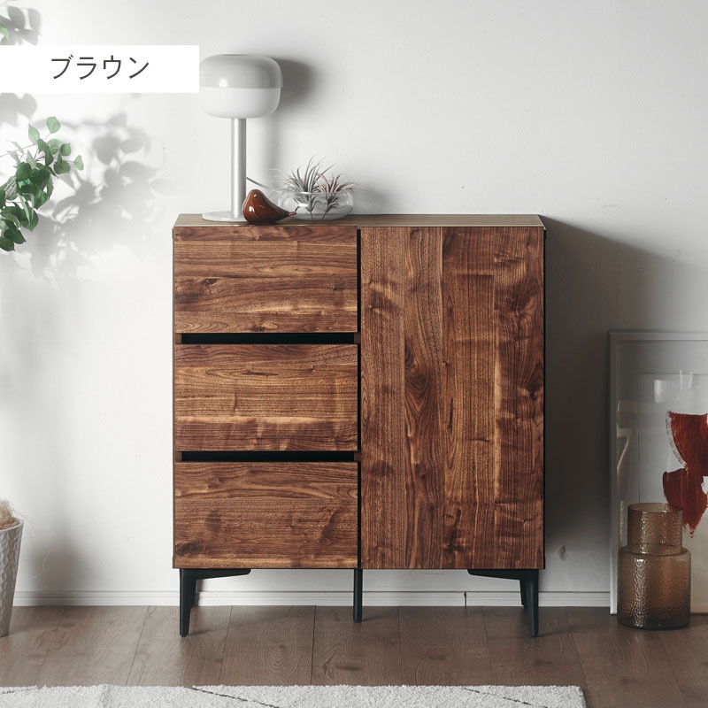 日本製 ラルゴ 80ドア引き出し キャビネット サイドボード チェスト