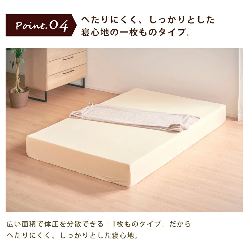 ウレタンマットレス一枚もの 30D シングル セミダブル ダブル