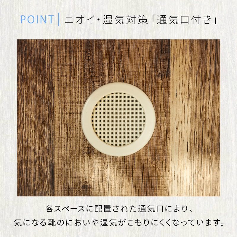 日本製 レイア 75Hi板戸 上下左側姿見 シューズボックス 下駄箱 靴箱 幅75