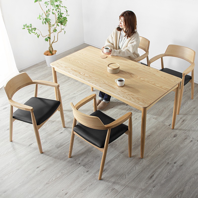 ダイニングテーブルセット ヘイリー150cmテーブル & ヒューズチェア