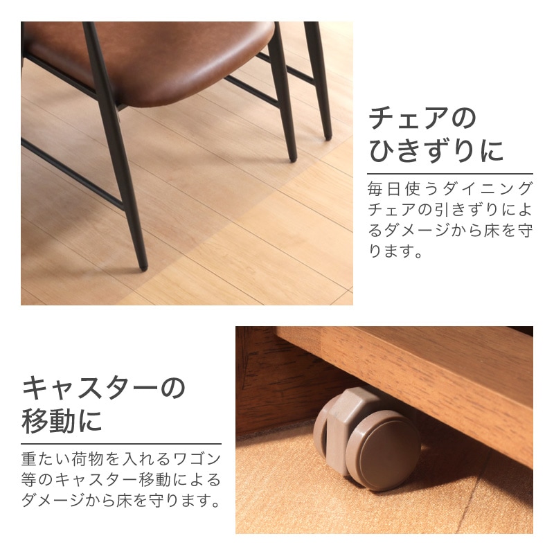 PVCマット クリア 150×190 180×180 180×240 180×300