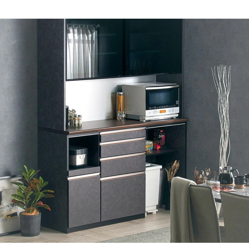 ジータ 1600 レンジボード 国産 食器棚 幅160cm 日本製 キッチンボード