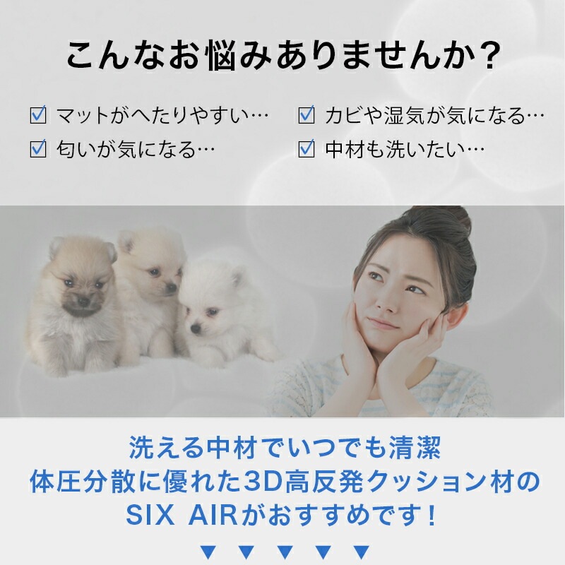 ��SIX AIR�� 3D��ȿȯ �ڥå��ѥ��å����M������ 65��90cm ����3cm ��å��奫�С� ���å��������� �� ǭ