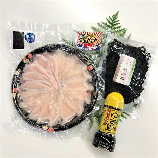 昭福丸・天然メカジキと歌津産最高級わかめのしゃぶしゃぶセット