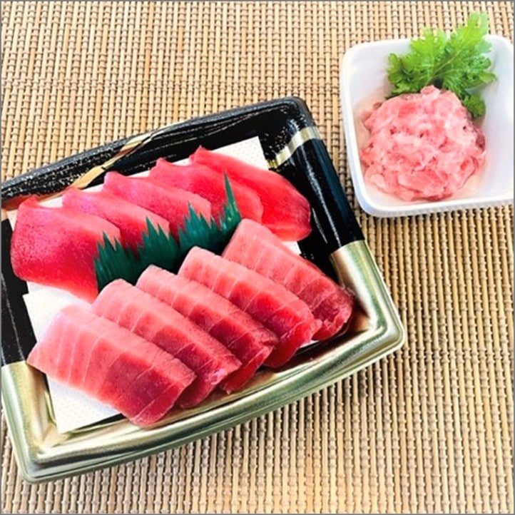 第58昭福丸・ナミビア沖漁獲・天然めばちまぐろの手切りスライスセット