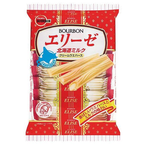 ブルボン　エリーゼ北海道ミルク　１６本×１２個