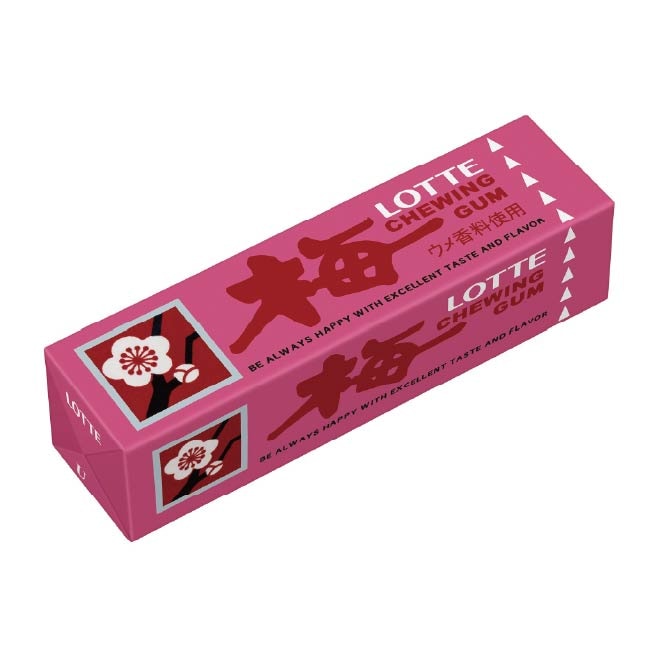 ロッテ　歯につきにくい梅ガム　９枚×１５個