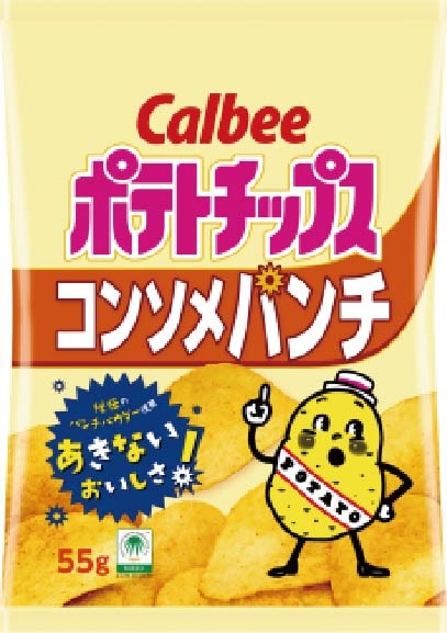 カルビー ポテトチップス コンソメパンチ 55g×16個