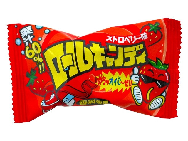 やおきん ロールキャンディ ストロベリー 20g×24個
