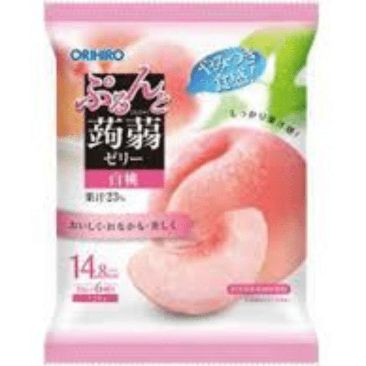 【定番商品】ぷるんと蒟蒻ゼリーパウチ　白桃　