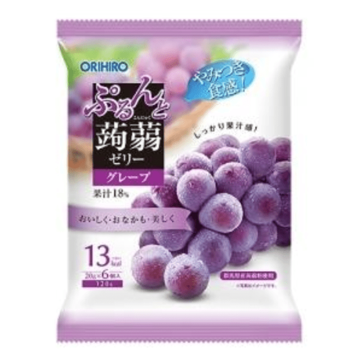 【定番商品】ぷるんと蒟蒻ゼリーパウチ　グレープ　