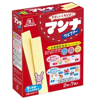 森永製菓　マンナウェファー１４枚（２枚×７袋）×６個
