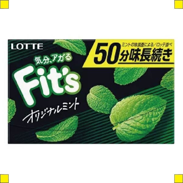 ロッテ Fit's フィッツ ガム オリジナルミント味 12枚×10個