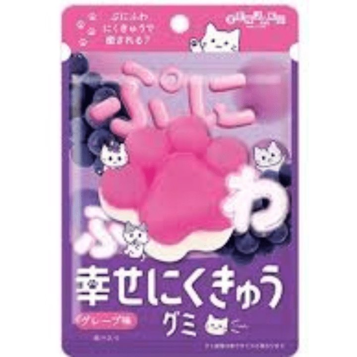【定番商品27％オフ～】幸せにくきゅうグミ　グレープ味