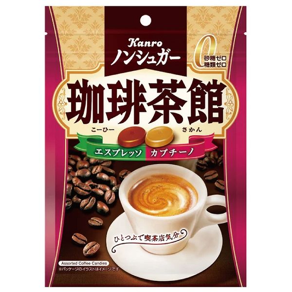 カンロ　ノンシュガー珈琲茶館　７２ｇ×６個