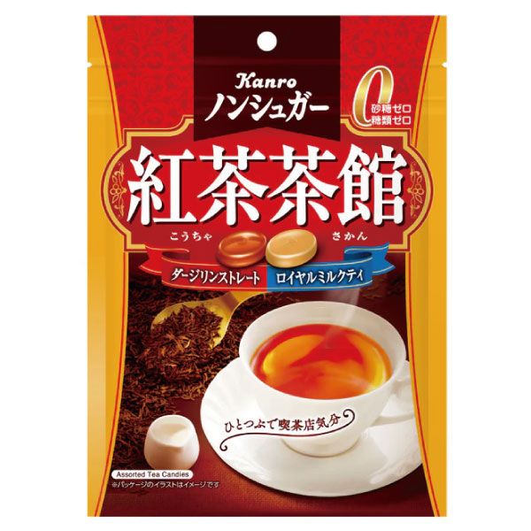 カンロ　ノンシュガー紅茶茶館　７２ｇ×６個