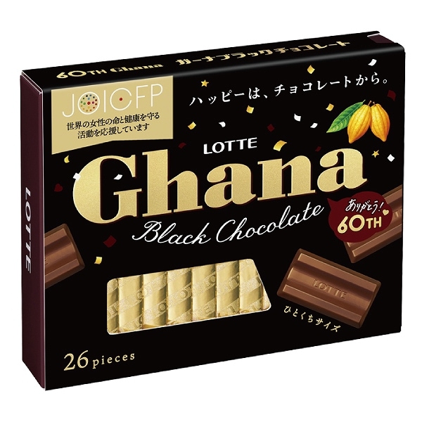 ロッテ　ガーナブラック　エクセレント　チョコレート　１１９ｇ×６個
