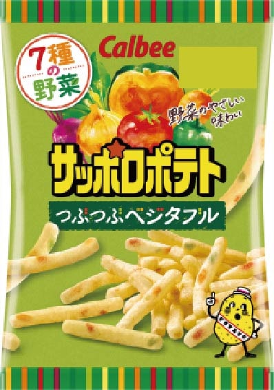 カルビー　サッポロポテト　つぶつぶベジタブル味　２４ｇ×２４個