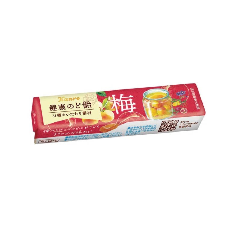 カンロ　健康のど飴　梅　スティック　１１粒×１０個