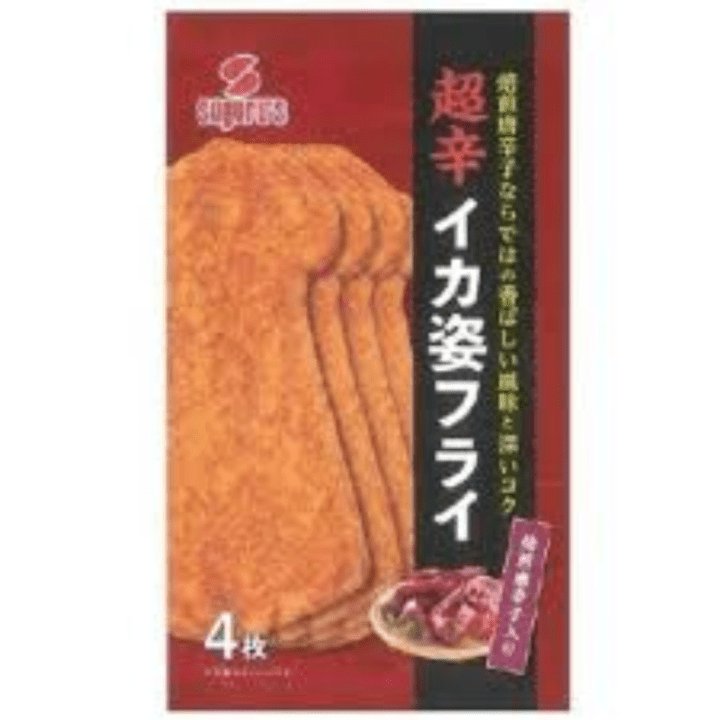 【定番商品34%オフ～】超辛イカ姿フライ 12入 4枚　※賞味期限