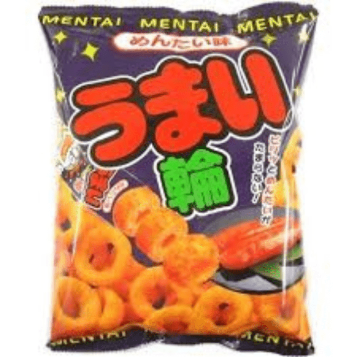 【定番商品22%オフ～】うまい輪めんたい味  ７５g リスカ　