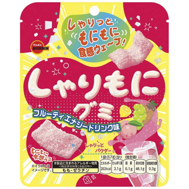 【数量限定50%オフ～】しゃりもにグミフルーティエナジードリンク味　※賞味期限2026年12月31日