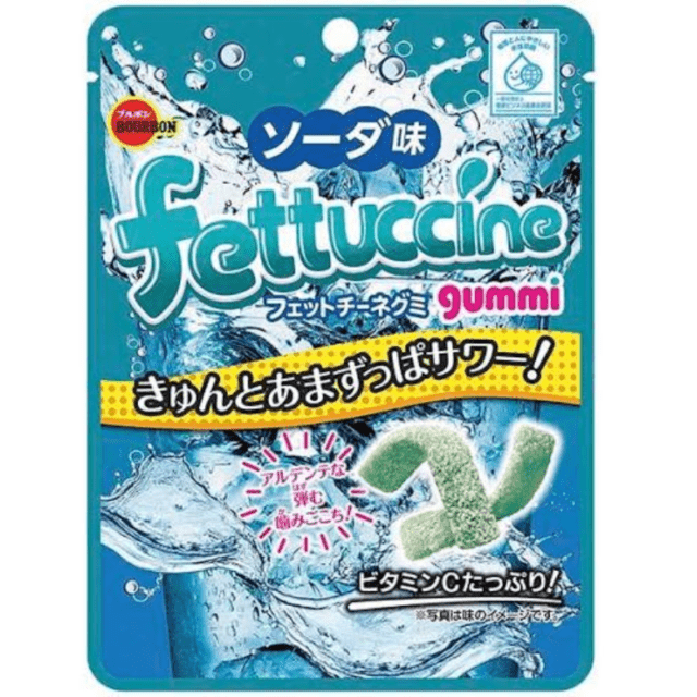 【期間限定16%オフ～】フェットチーネグミソーダ味　