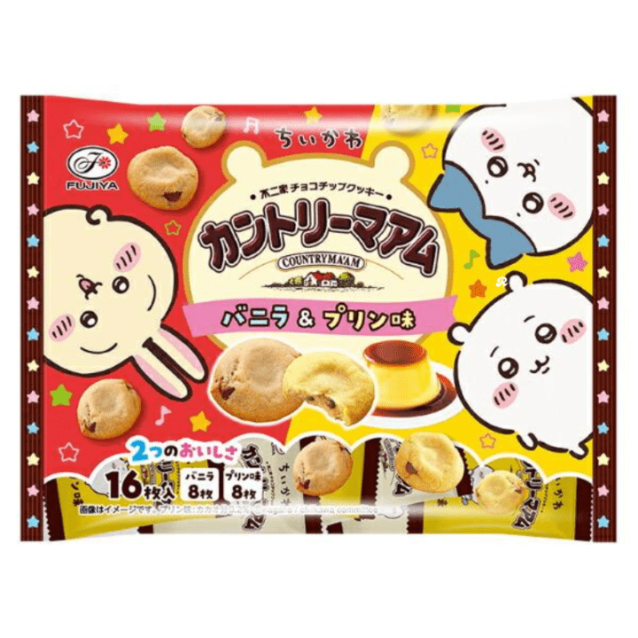 【定番商品32%オフ～】アニメちいかわカントリーマアム（バニラ＆プリン）　※賞味期限2026年11月30日