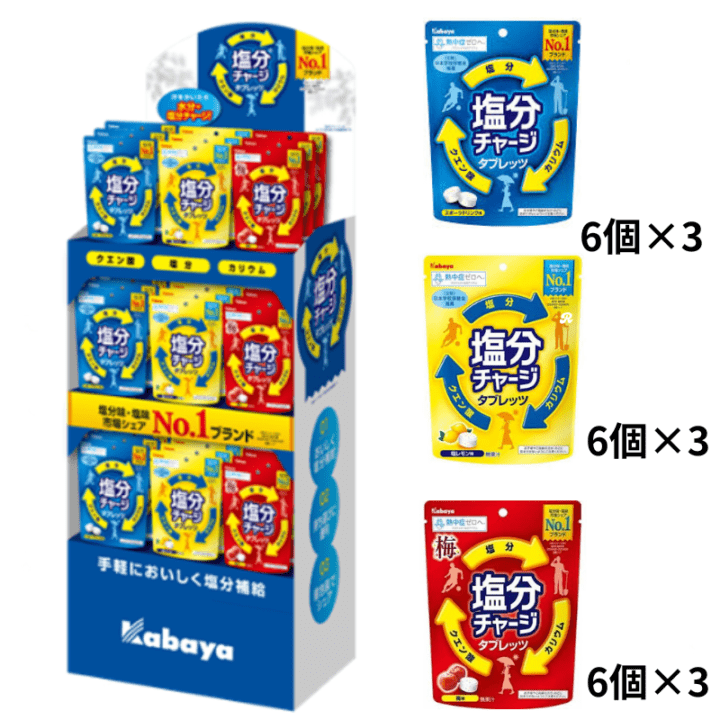 【数量限定45%オフ～】塩分チャージ　D付セット　1個当たり約130円　賞味期限2028年8月31日