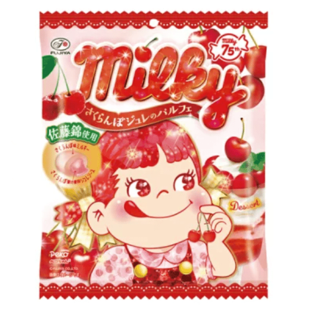 【数量限定53%オフ～】ミルキー（さくらんぼジュレのパルフェ）袋　※賞味期限2027年1月31日