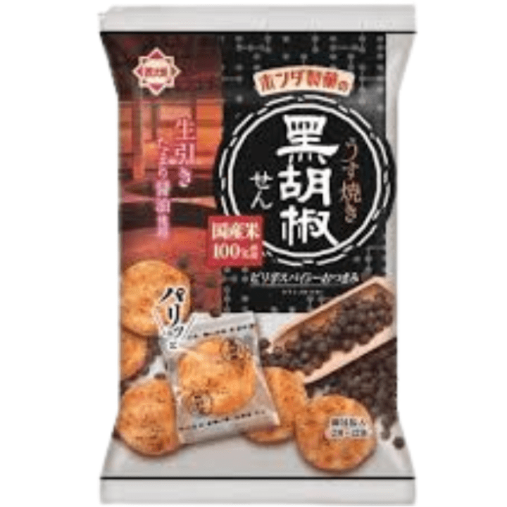 【定番商品21%オフ～】うす焼き黒胡椒せん