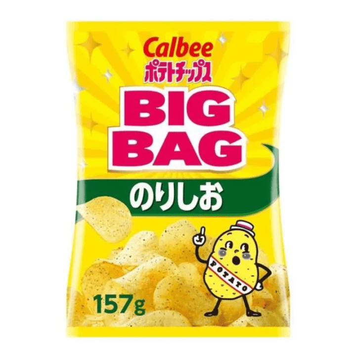 【定番商品7%オフ～】157gポテトチップスのりしお　BIGBAG