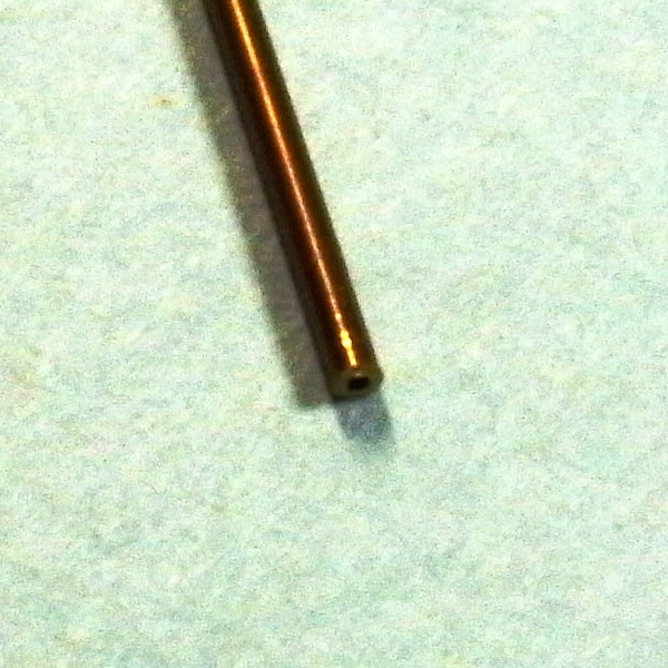 真鍮パイプ 外径0.6mm 内径0.4mm ：さかつう 素材 ノンスケール 4629