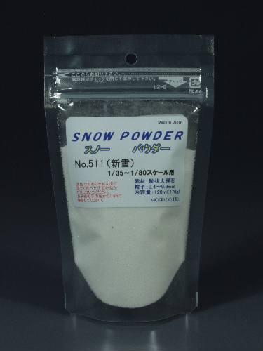 パウダー系素材 スノーパウダー（0.4～0.6mm） 新雪1/80 ：モーリン
