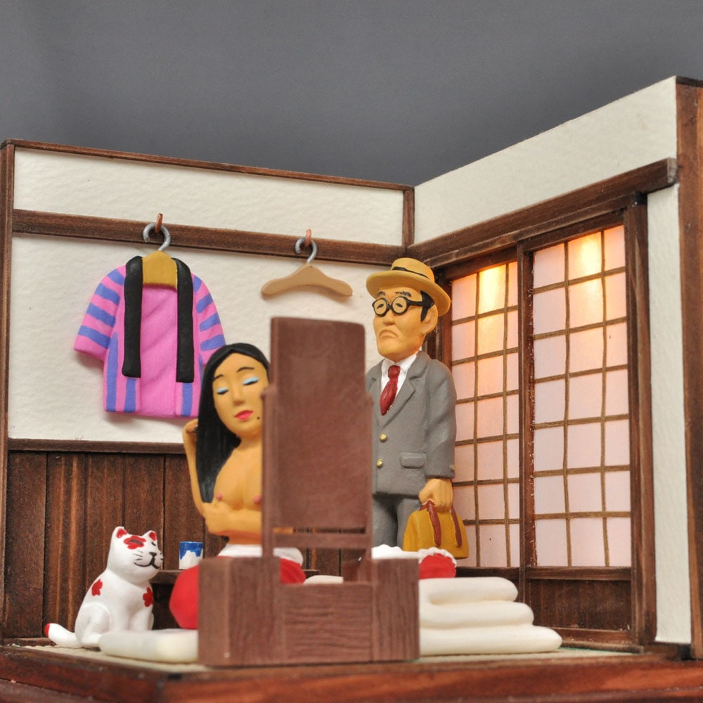 昭和色模様 「墨東の色町 鏡台の女」 ：山本高樹 塗装済完成品 1/25