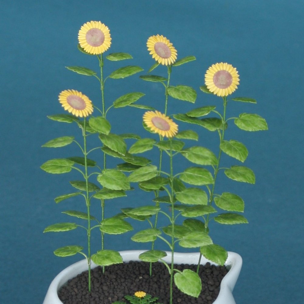 ヒマワリ ：和巧 素材 1/12 G-1 | 植物,草花,人形14cm 1/12 | ショップ