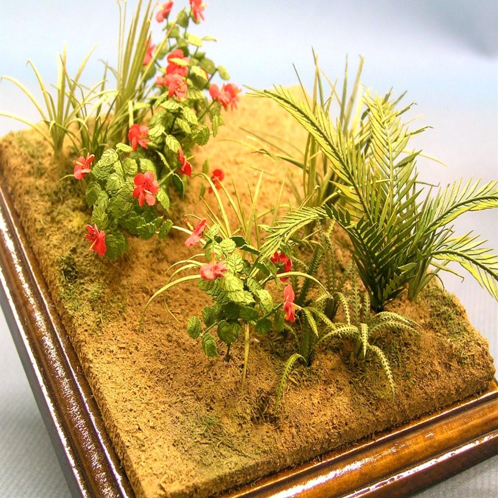 ハイビスカス(1/48) ：和巧 素材 1/48 A-4-48 | 植物,草花,人形4cm 1