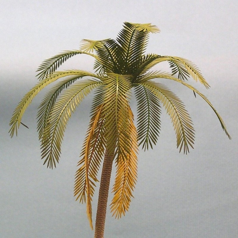 日本のヤシの木 ヤシの葉 ：和巧 素材 1/35 A-15 | 植物,樹木,人形5cm 1/35～32
