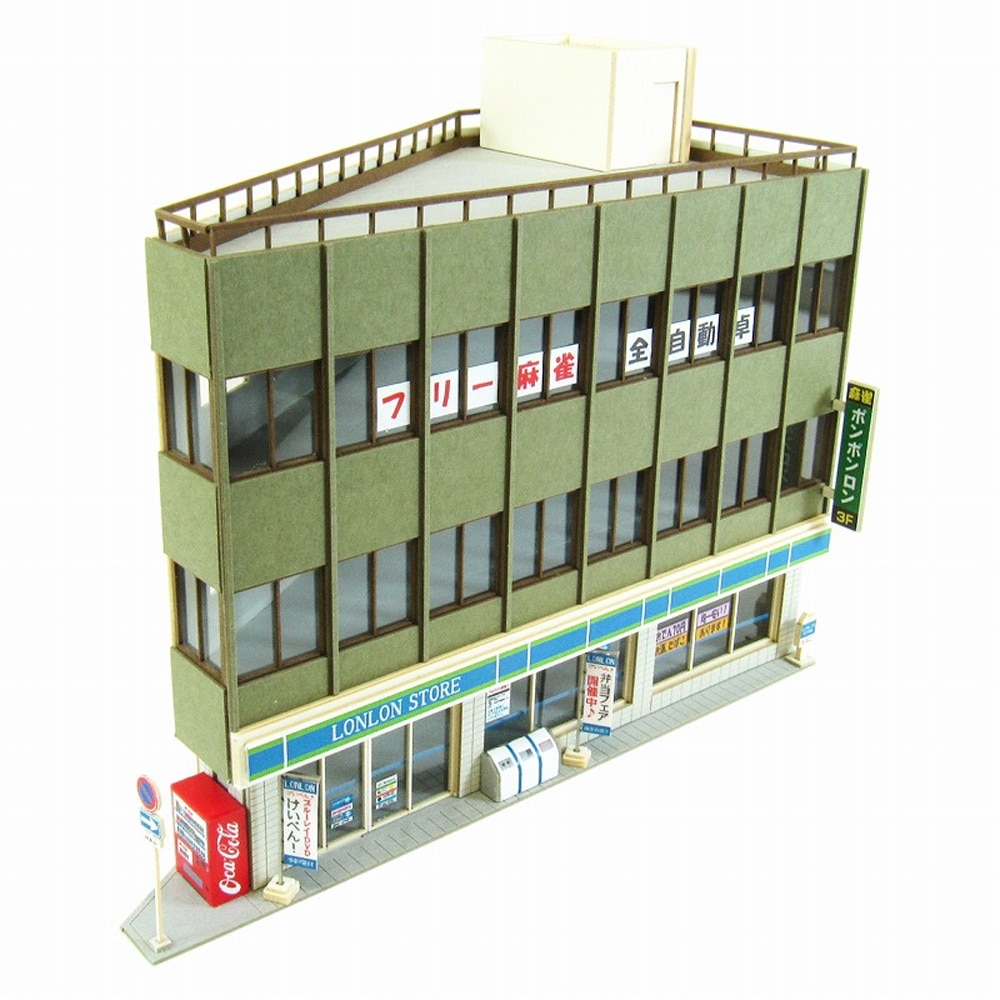 鋭角ビルA ：さんけい キット N(1/150) MP03-84 | 建造物,建物,人形1cm
