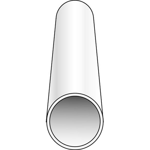 丸パイプ 外径3.2mm 内径1.8mm 長さ350mm ：エバーグリーン プラ材 