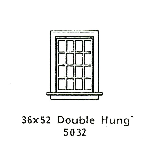 洋風窓 窓枠 ダブルハング グラントライン 未塗装キット Ho 1 87 5032 その他素材 ディテールアップ プラスチック アクリル素材 ショップさかつう Com