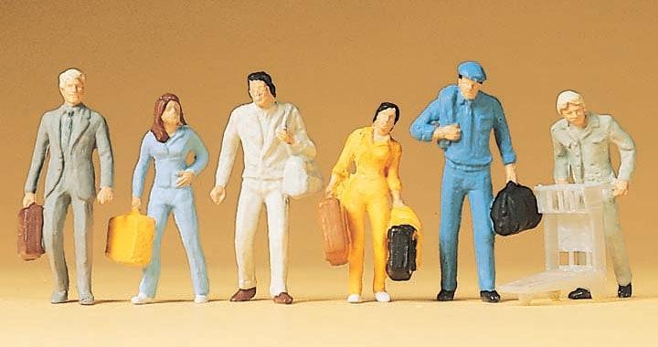 荷物を持った乗客 ：プライザー 塗装済完成品 HO(1/87) 14000