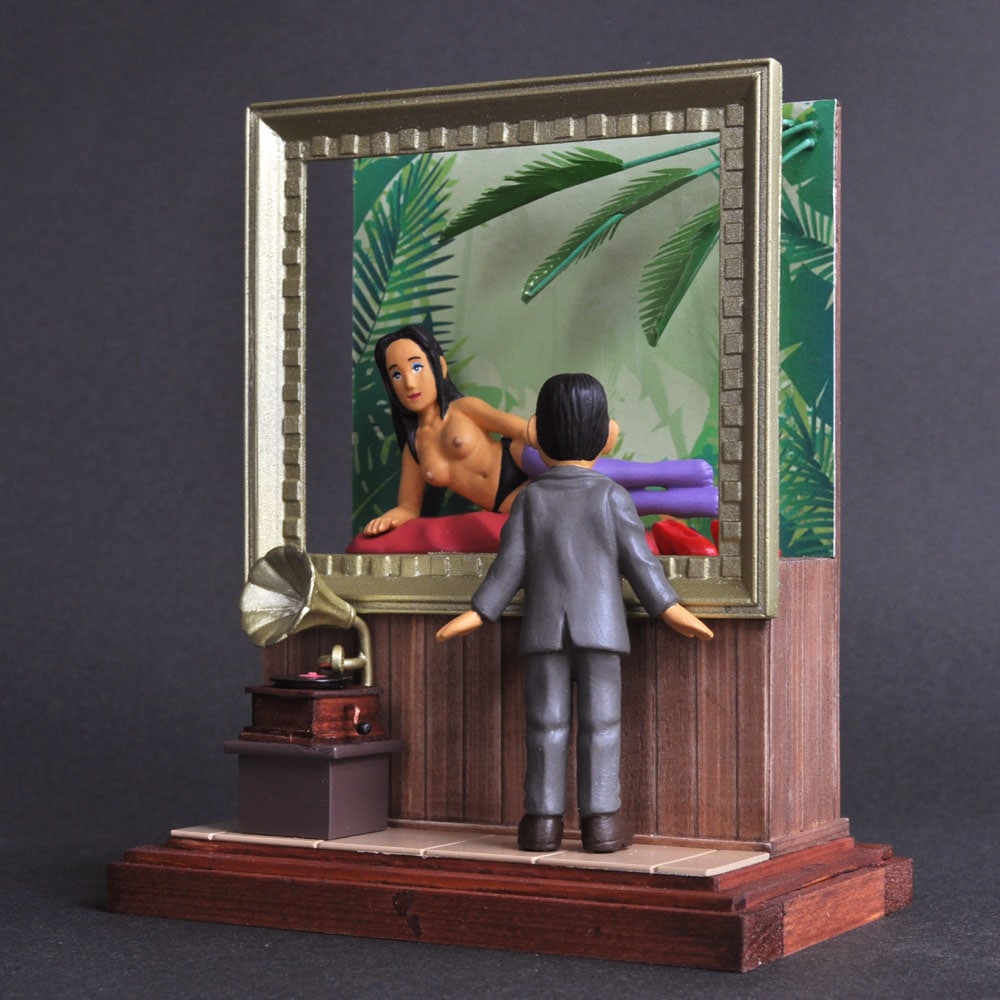 昭和色模様 額縁ショウ ：山本高樹 塗装済完成品 1/25 | 完成