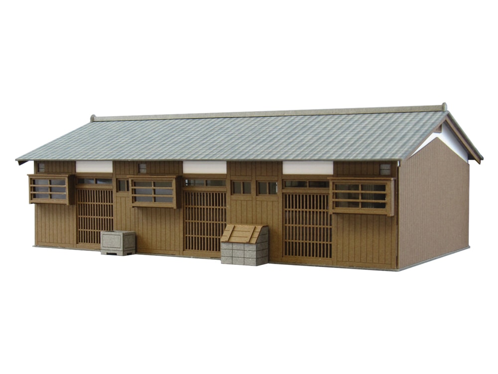 AKa5930　人形　作成キット① 長屋-1 ：さんけい キット HO(1/87) MK05-19 | 建造物,建物,人形2cm 1