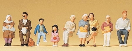 座っている旅行者達（脚組み）　：プライザー　塗装済完成品　1/22.5スケール　45123 座っている旅行者たち ：プライザー 塗装済完成品 1&frasl;22.5 45121 座って