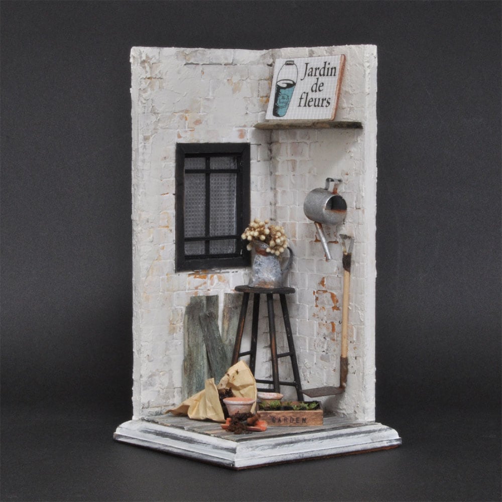 1/12スケール 手作りジオラマ 障子付き日本家屋玄関 1/12スケール 手作りジオラマ 障子付き日本家屋玄関