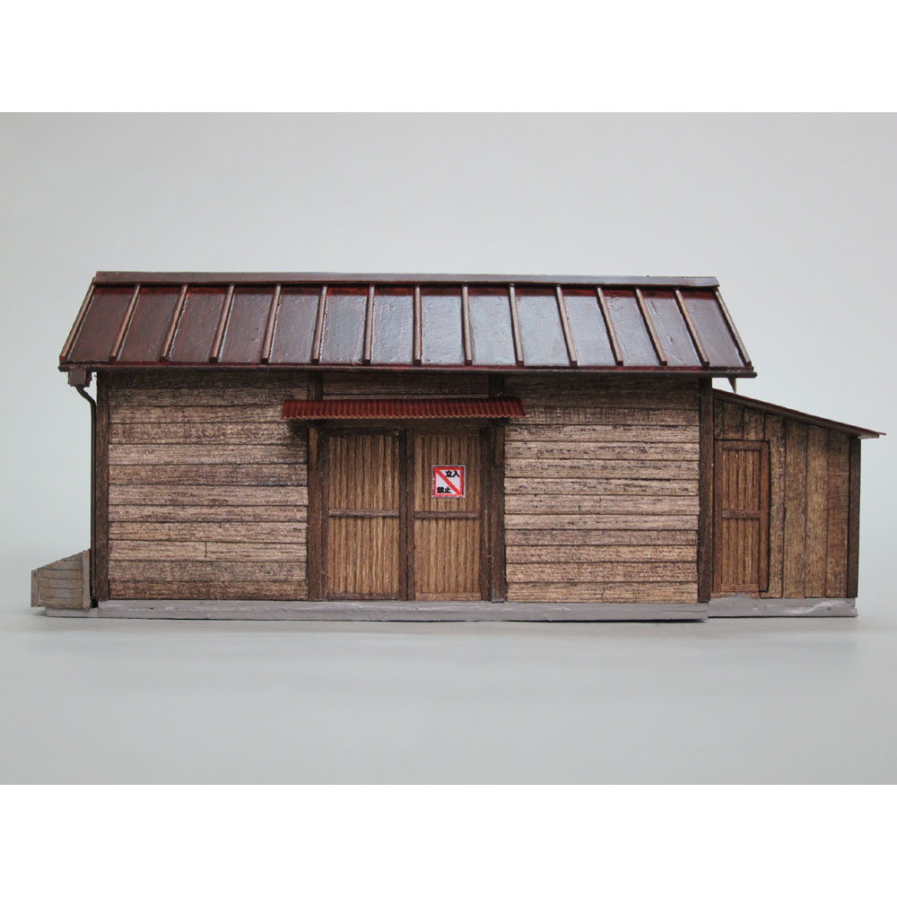 小さな倉庫（トタン屋根） ：匠ジオラマ工芸舎 塗装済完成品 HO